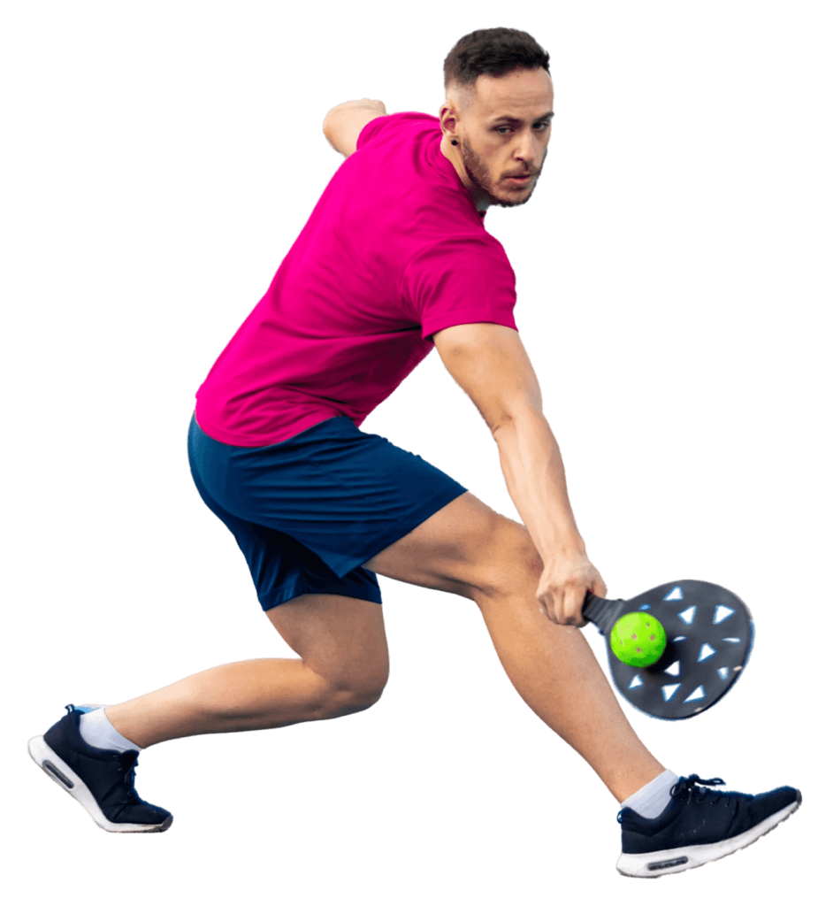 Pickleball player in action at Dill Dinkers Sarasota